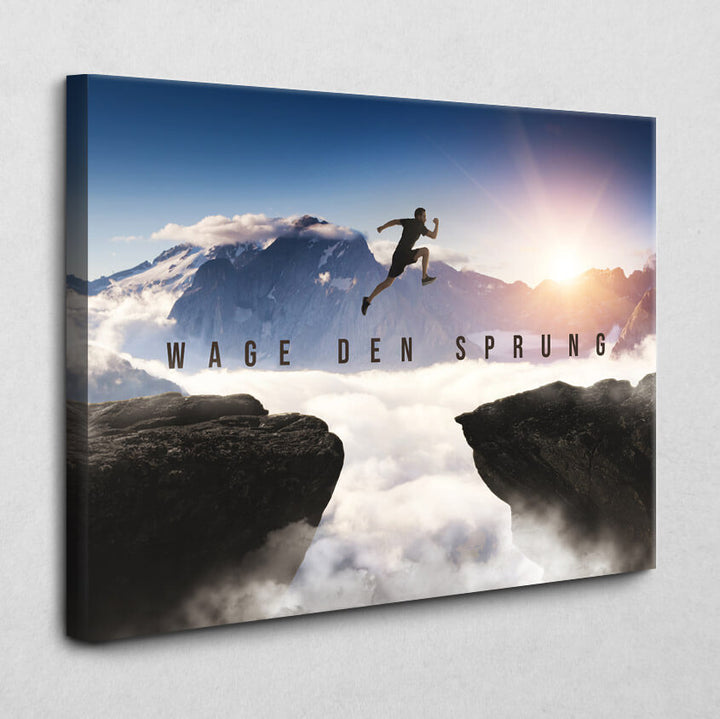 Wage den Sprung